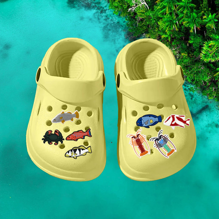 Painted Rock Lobster Shoe Charm - Spearfishing Superstore