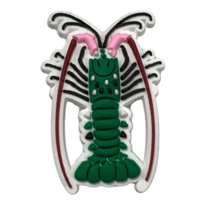 Painted Rock Lobster Shoe Charm - Spearfishing Superstore