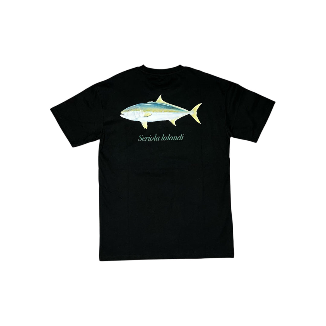 Yellowtail Kingfish Tee Black - Ocean Universal - Cairns