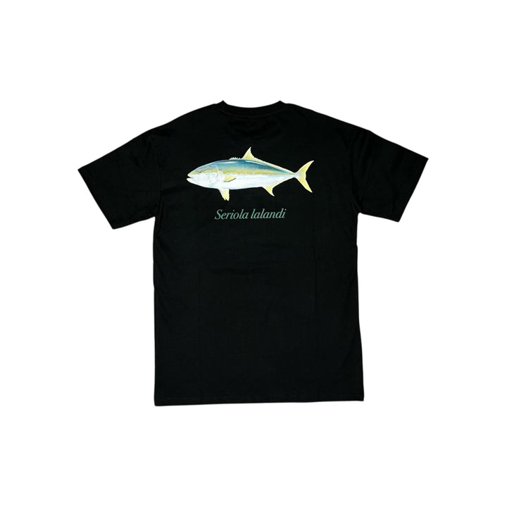 Yellowtail Kingfish Tee Black - Ocean Universal - Cairns