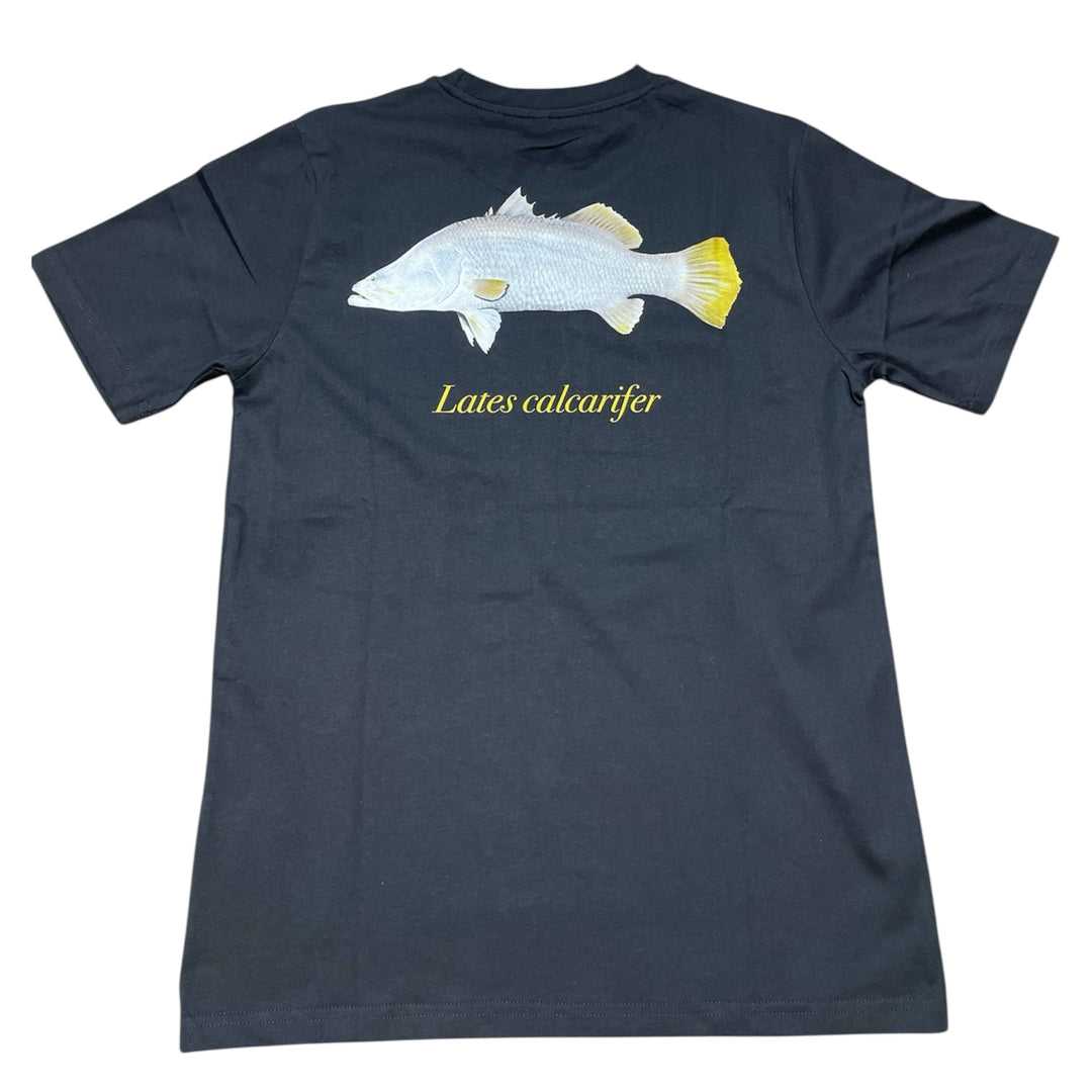 Barramundi Tee Black - Spearfishing Superstore