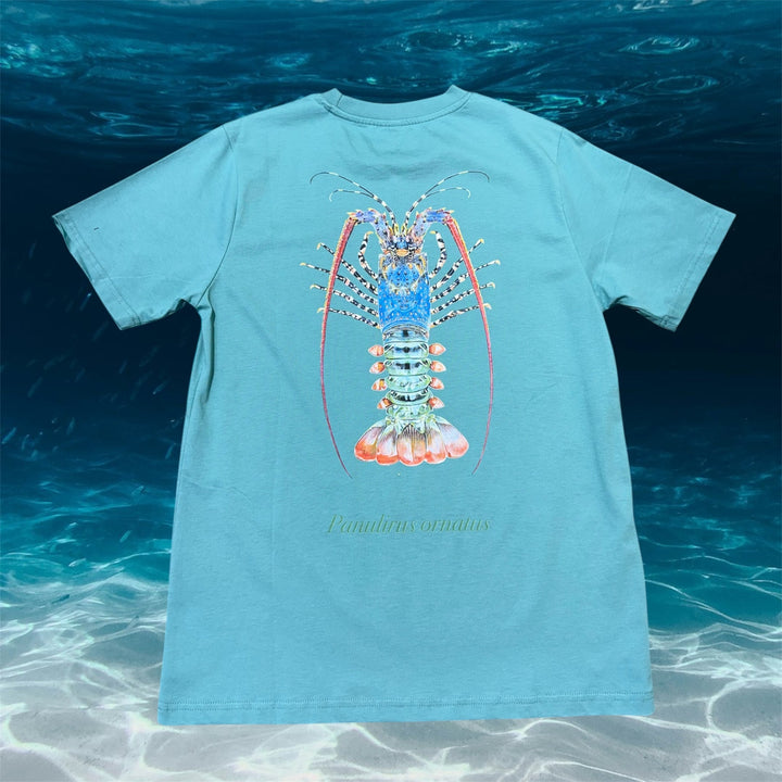 Crayfish Tee Lagoon Blue - Ocean Universal