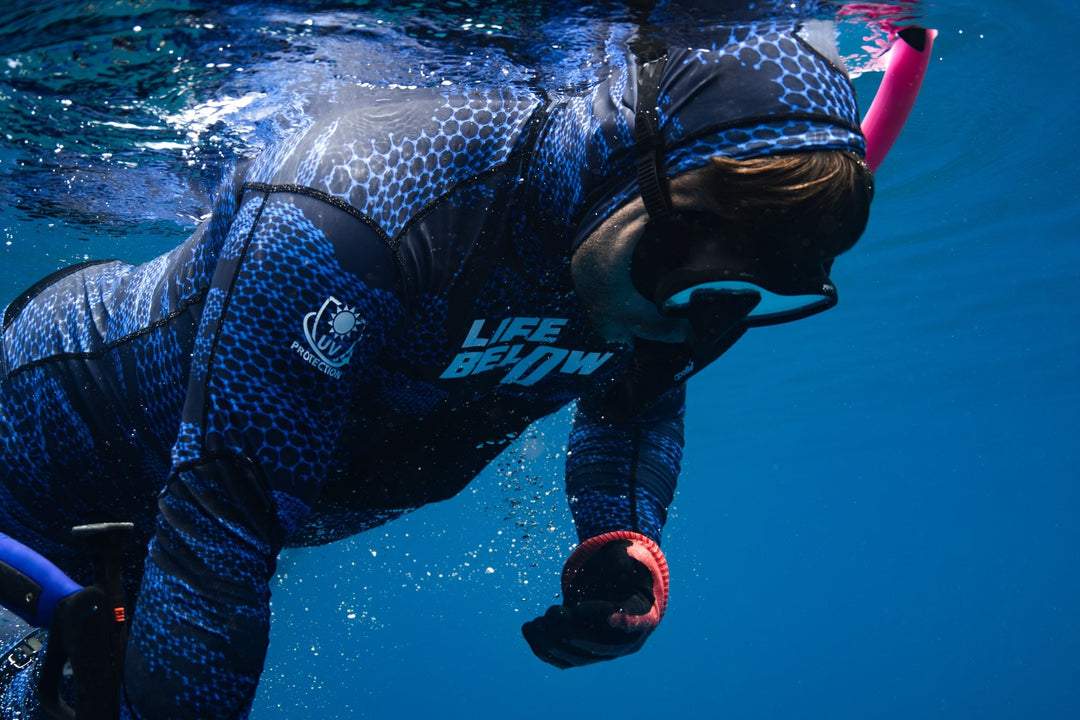 Life Below "DNA" Stinger Suit 2 Piece Electric Blue - Ocean Universal - Cairns