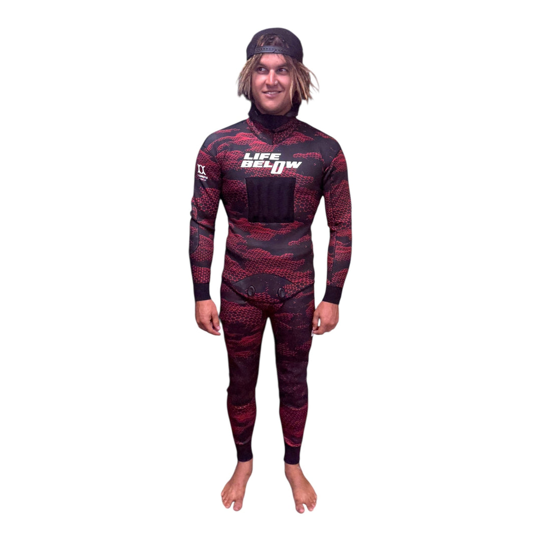 Ocean DNA Tropical 2mm Wetsuit Red - Ocean Universal - Cairns
