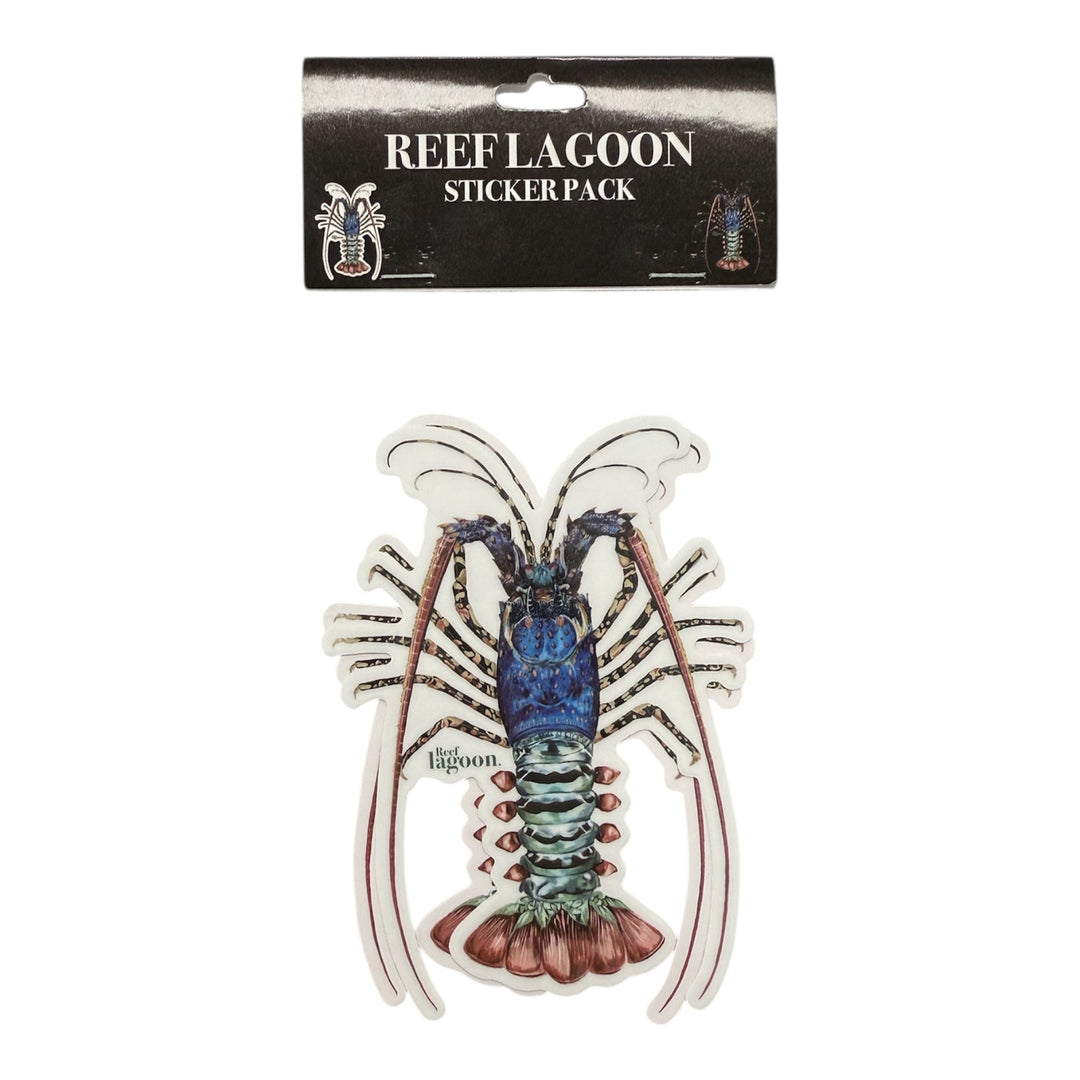 Ornate Rock Lobster Sticker Pack - Ocean Universal - Cairns