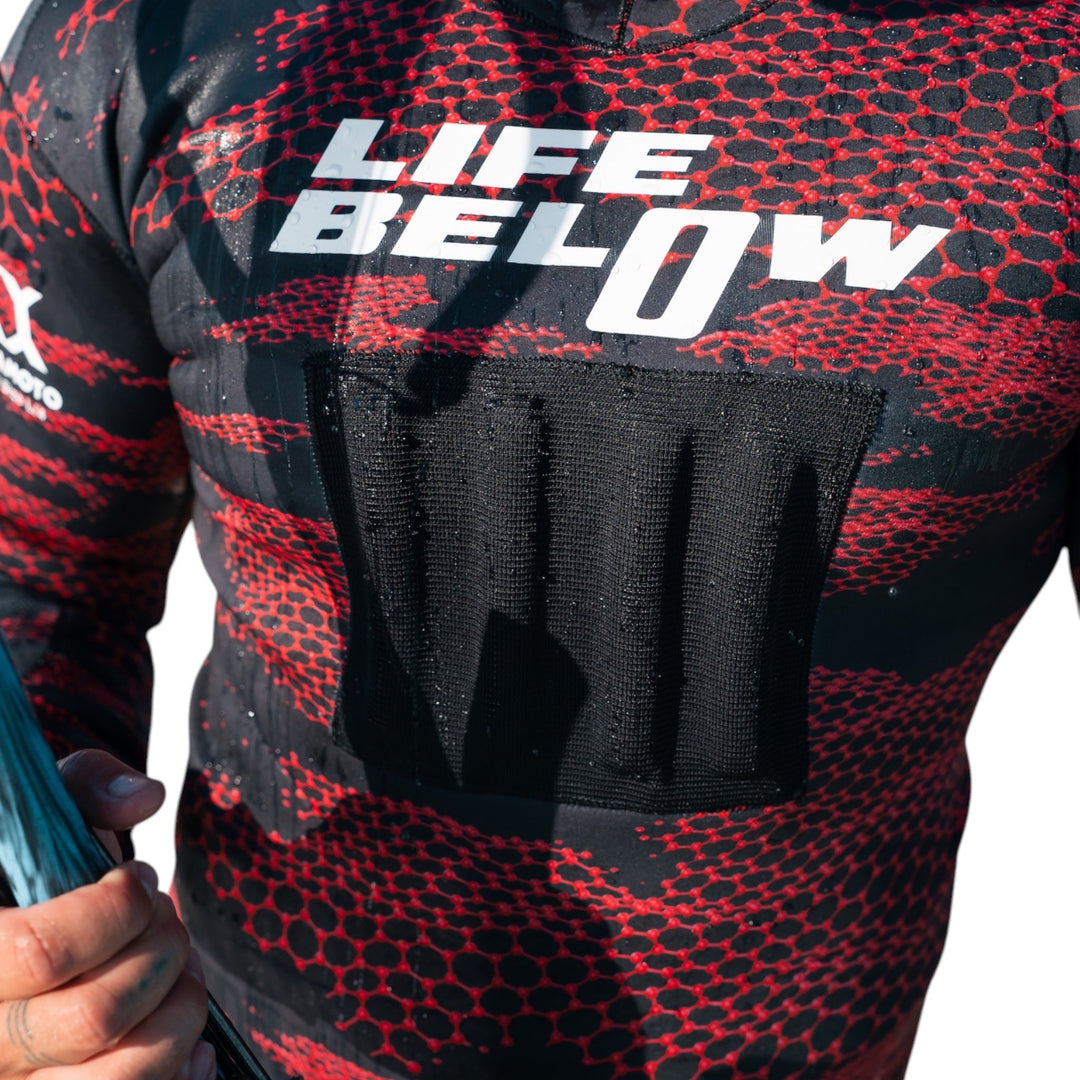 Spearo DNA Tropical 2mm Wetsuit Red - Ocean Universal - Cairns