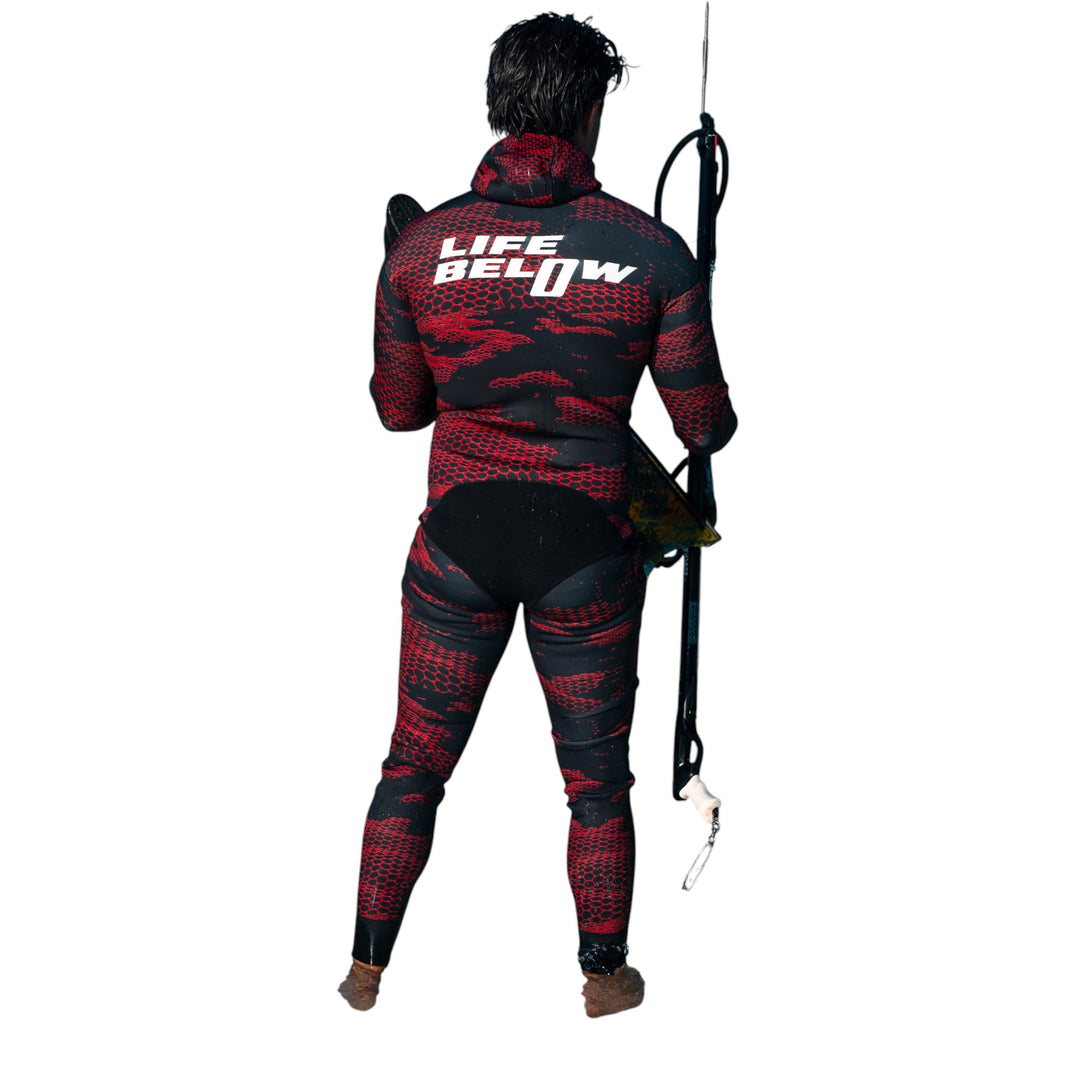 Spearo DNA Tropical 2mm Wetsuit Red - Ocean Universal - Cairns
