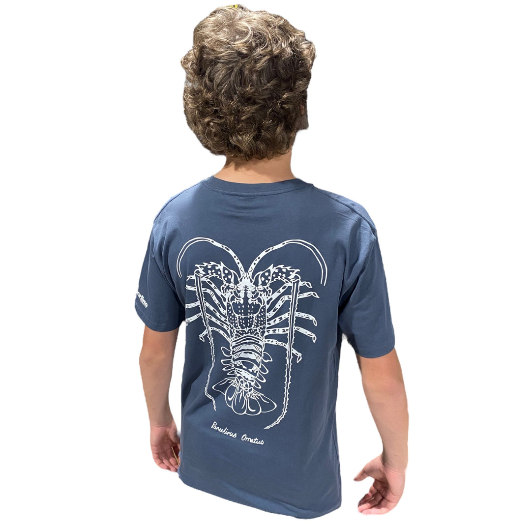 Crayfish T-shirt Petrol Blue - Spearfishing Superstore