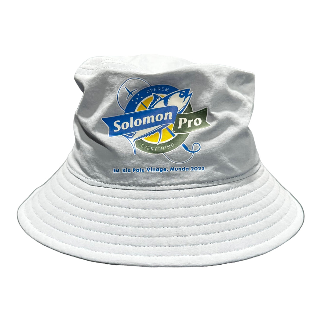 Solomon Pro Nylon Bucket Hat Light Blue - Spearfishing Superstore