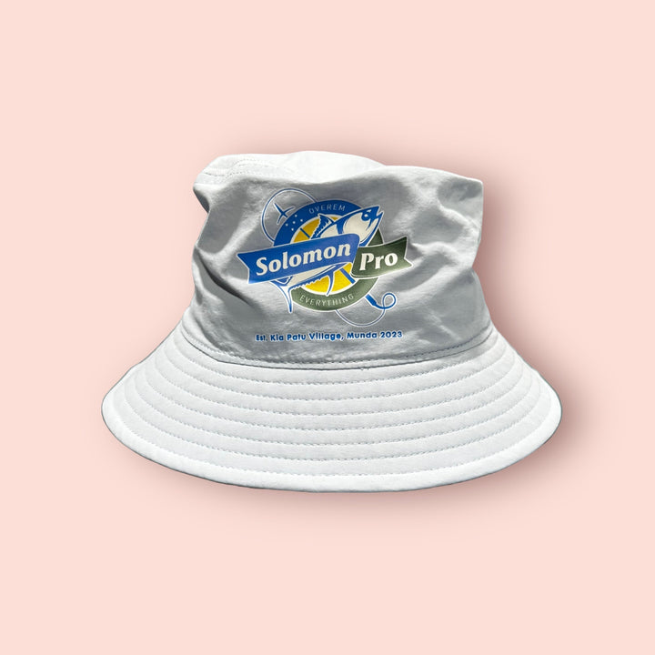 Solomon Pro Nylon Bucket Hat Light Blue - Spearfishing Superstore