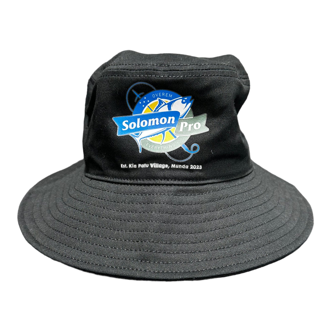 Solomon Pro Wide Brim Black - Spearfishing Superstore